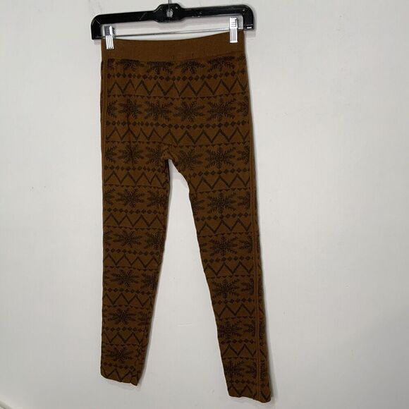 Fit 2 Go Women's Leggings Brown Black Size Large / XL - Picture 4 of 5